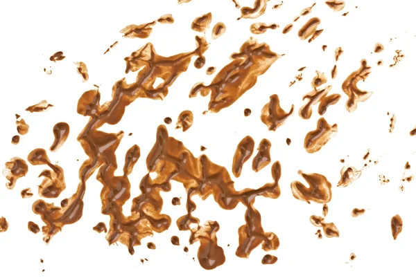 Beige tone cream samples isolated on white — Stock Photo, Image