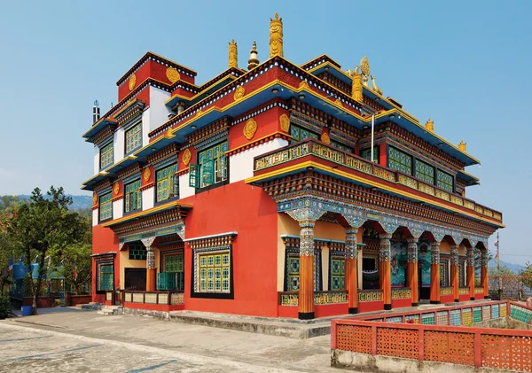 고 대 buddhistic 성전 건축, 포카라, 네팔 — Stock Fotó