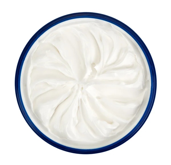 Creme de cosméticos hidratante isolado em branco — Fotografia de Stock