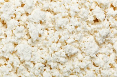 Cottage cheese (curd) top view, food background clipart