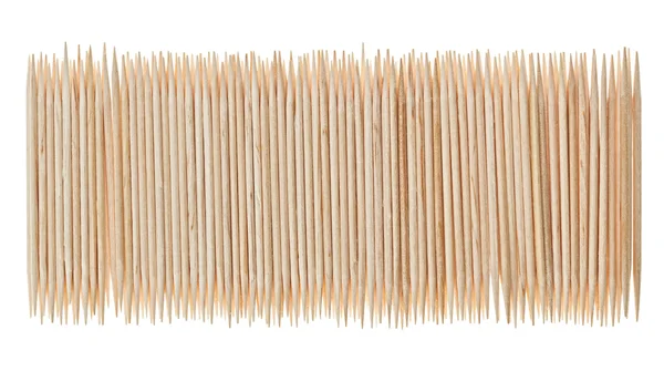 Many scattered toothpicks in paling shape — Stock Photo, Image