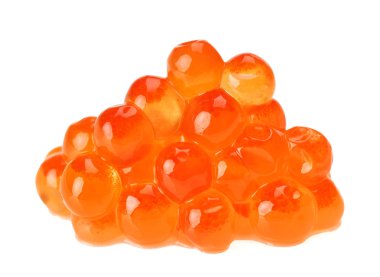 Red salmon caviar heap clipart