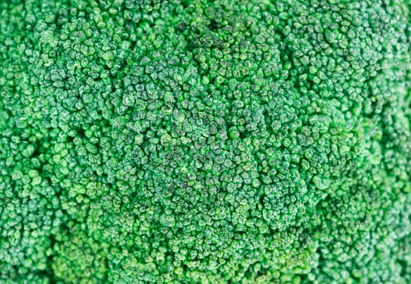 Verse groene broccoli kool hoofd, voedsel achtergrond — Stockfoto