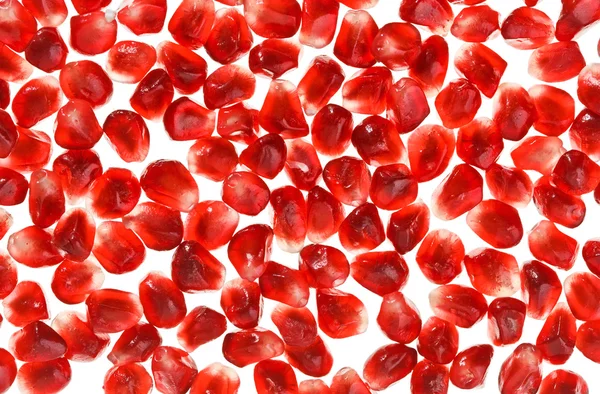 Pomegranate fruit seeds, macro background — Stock Photo, Image
