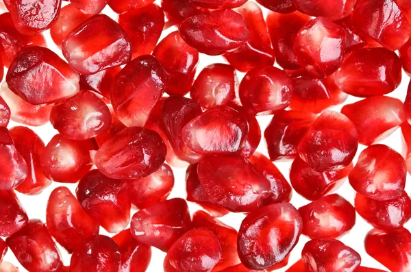 Pomegranate fruit seeds, macro background — Stock Photo, Image