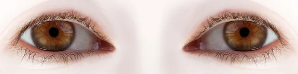 Ανθρώπινα μάτια μακροεντολή — Φωτογραφία Αρχείου