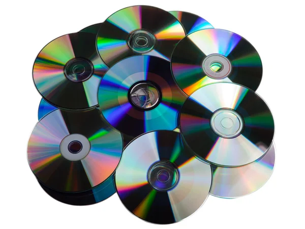 Cd dvd 磁盘堆 — 图库照片