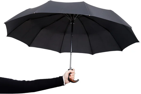 Hand holding umbrella — Stock Photo, Image