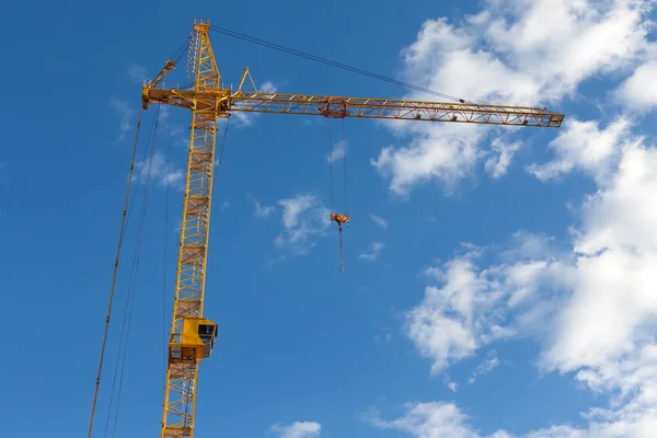 Tower Crane Steel Hook Building Metal Construction — Stock Photo, Image