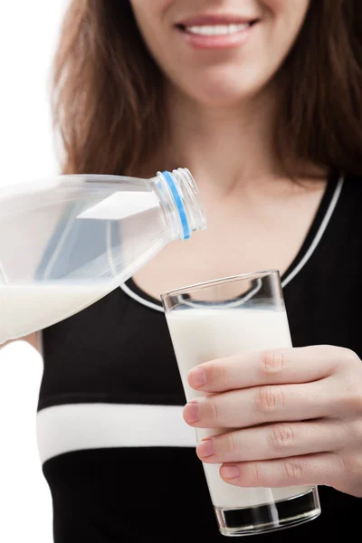 Frauen trinken Milch — Stockfoto