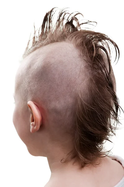 Punk vlasy dítě chlapec — Stock fotografie