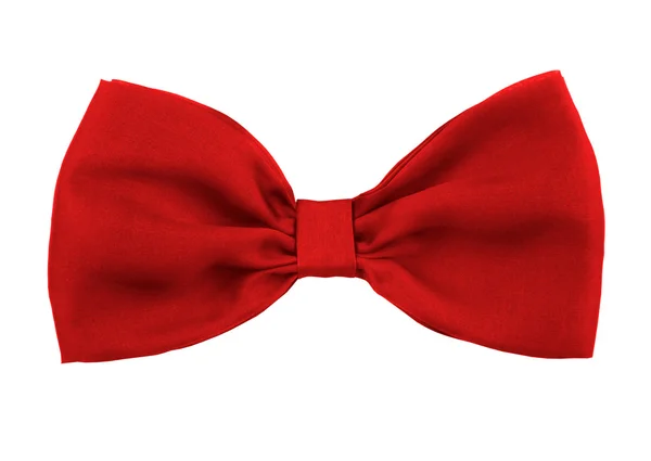 Red textile bow — Stock Photo, Image