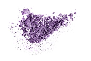 Crushed Eyeshadow isolated on white clipart