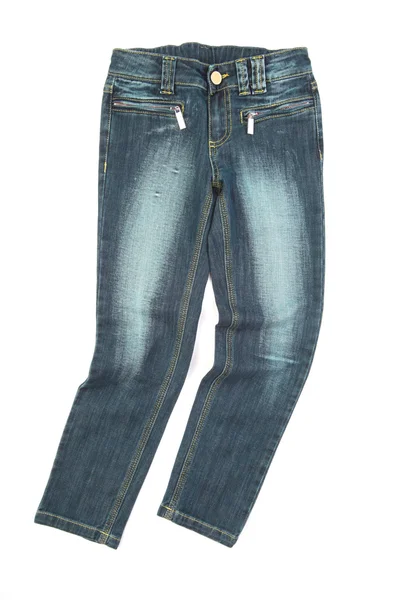 Kid Jeans Isolated White — Stock Photo, Image