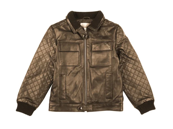 Kid's leather jacket — Stock Photo, Image
