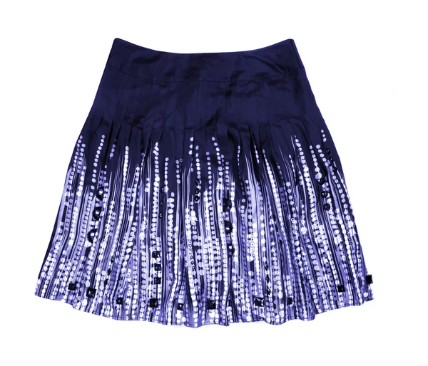 Blue Women Skirt Isolated White — Stock Photo, Image