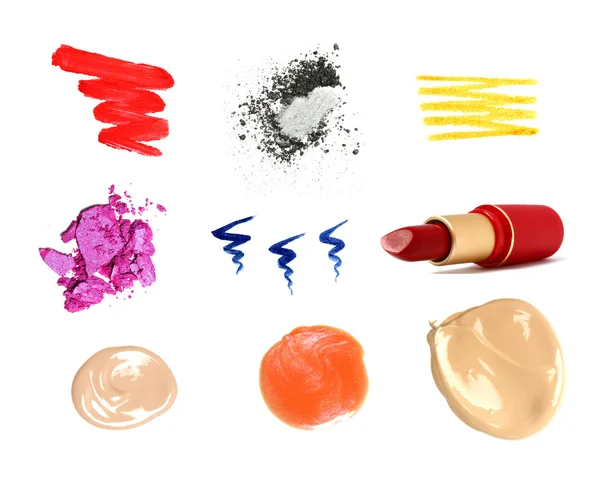 Decorative cosmetic samples Royalty Free Stock Photos