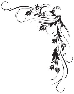 Decorative corner ornament clipart