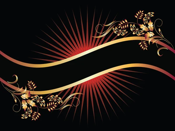 Hintergrund Mit Goldenem Ornament Für Verschiedene Design Kunstwerke — Stockvektor