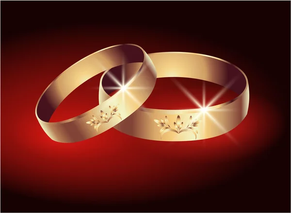 Wedding ring — Stock Vector