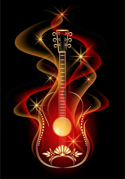 Гітара Дим — стоковий вектор