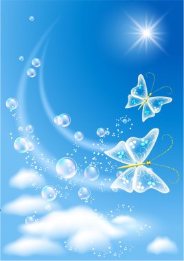 Symbol of ecology clean air clipart