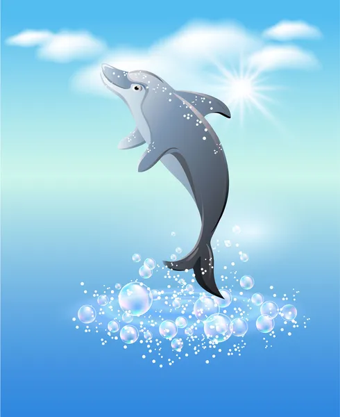 Дельфин — стоковый вектор