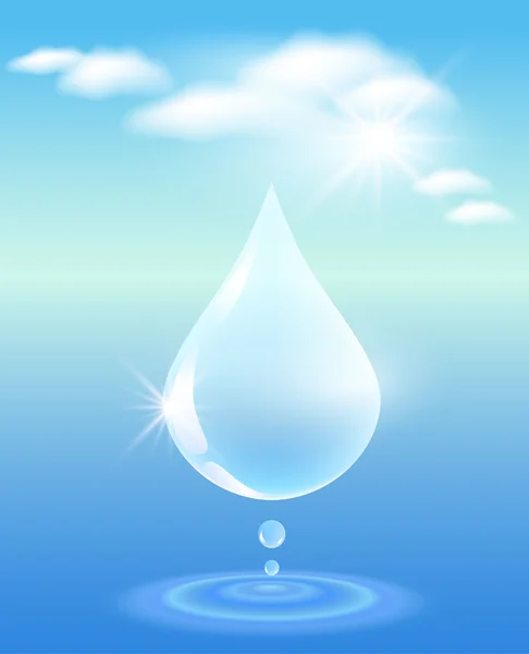 Symbol of clean water — Stock Vector