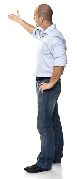 Běloch stojící muž — Stock fotografie