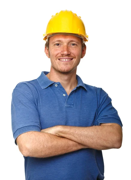 Happy manual worker — Stock Photo, Image