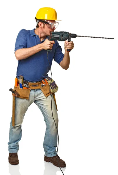 Handyman in action — Stock Photo, Image