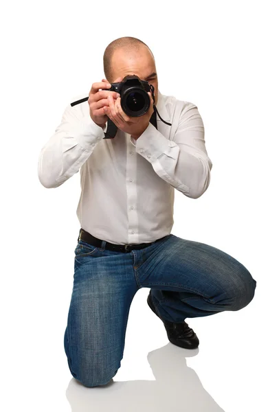 Fotograaf in dienst — Stockfoto