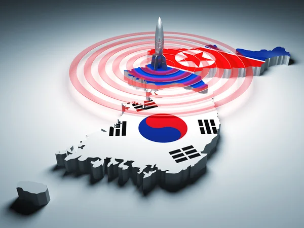 Warnzone Korea — Stockfoto