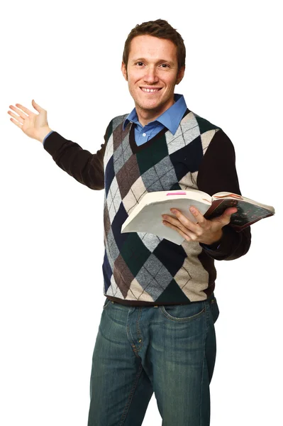 Standing young teacher — Stock Photo, Image