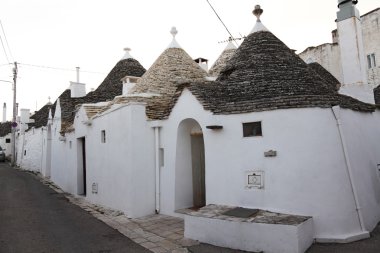 Alberobello street view clipart