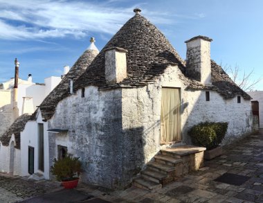 Alberobello sokak görünümü