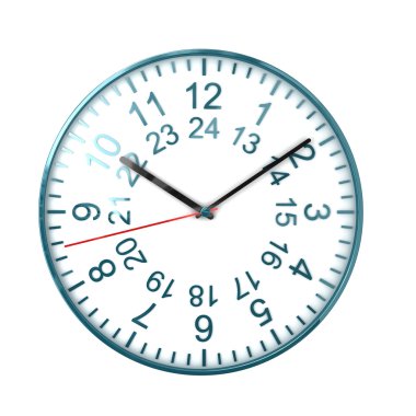 24 ours clock clipart