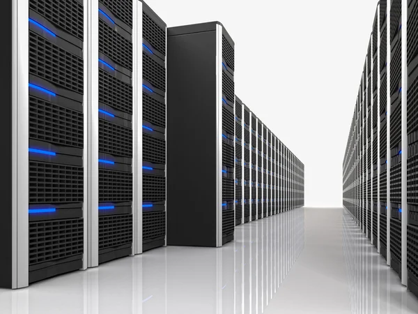 Virtueller Server 3d — Stockfoto