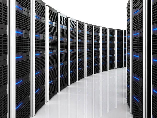 Server 3D-achtergrond — Stockfoto