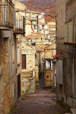 san donato old village in south italy clipart