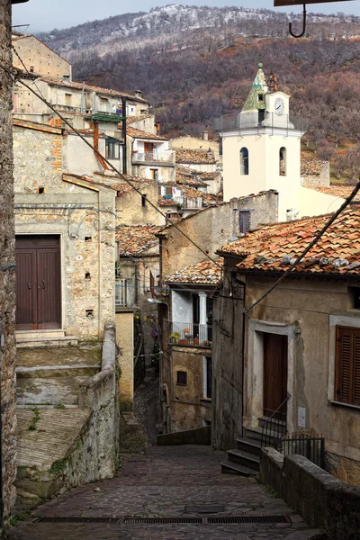 Vista Calle Antigua Aldea Italiana — Foto de Stock