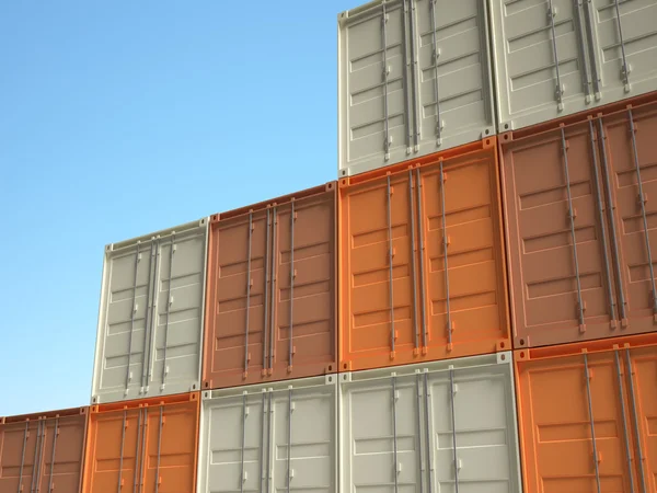 3D konteyner — Stok fotoğraf
