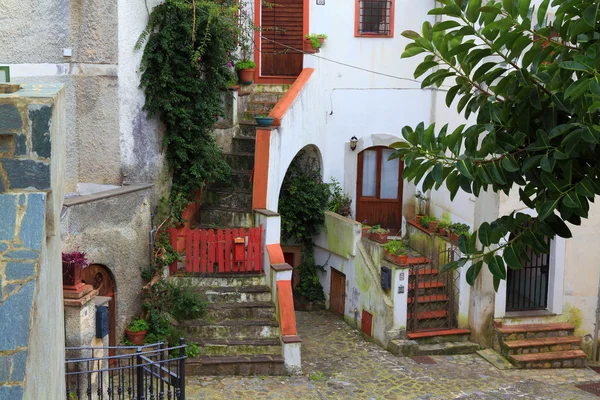 Talya Scalea Antik Şehrin Güzel Streetview — Stok fotoğraf