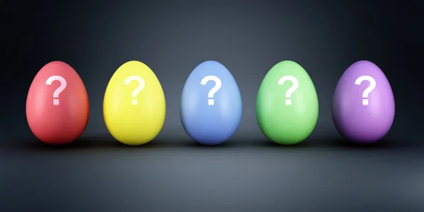 Tajemnica kolorowe jaja — Zdjęcie stockowe