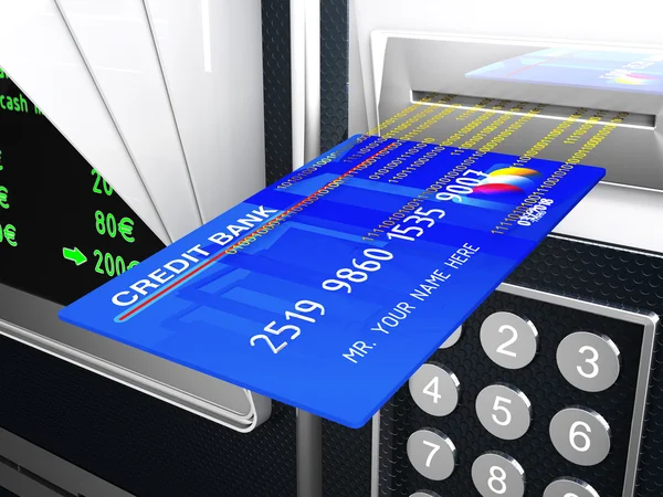 Cash machine 3d — Stock Photo, Image