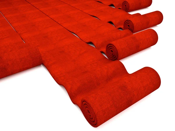 Röda mattan bakgrund — Stockfoto