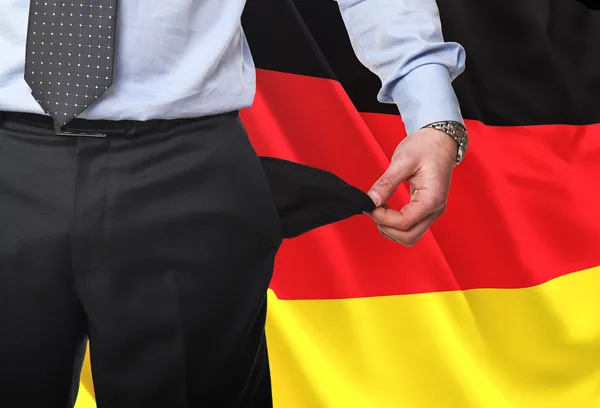 Lågkonjunkturen i Tyskland — Stockfoto