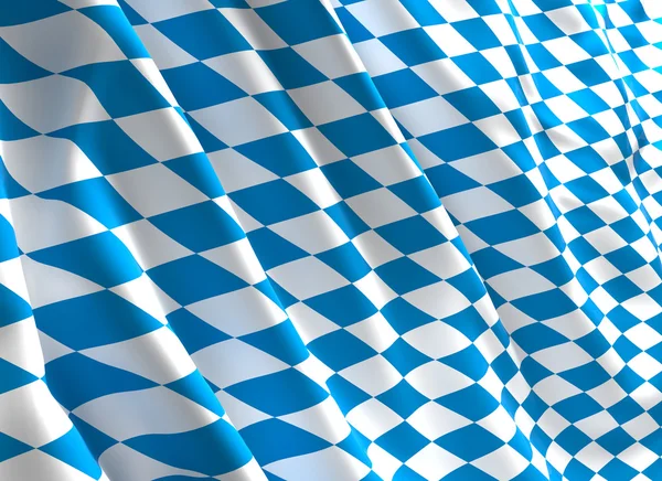 Bavaria flag 3d — Stock Photo, Image
