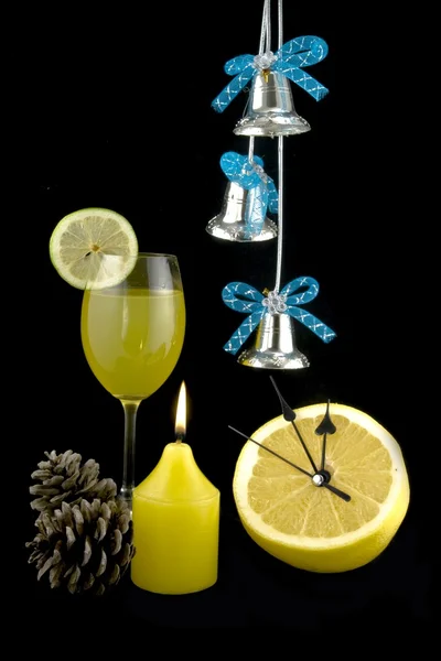 New Year's glass — Stock Photo, Image
