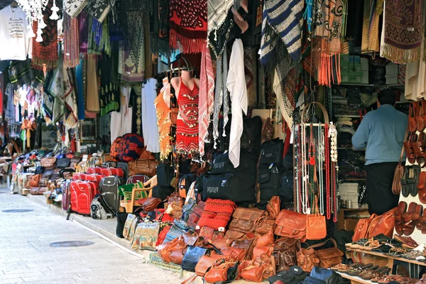 Mercado Árabe Comercial Jerusalém — Fotografia de Stock